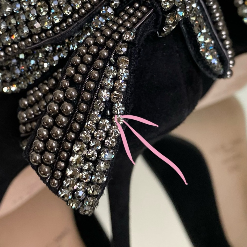 New JIMMY CHOO Love 100 embellished suede pumps $1,575 39.5 - Picture 15 of 15